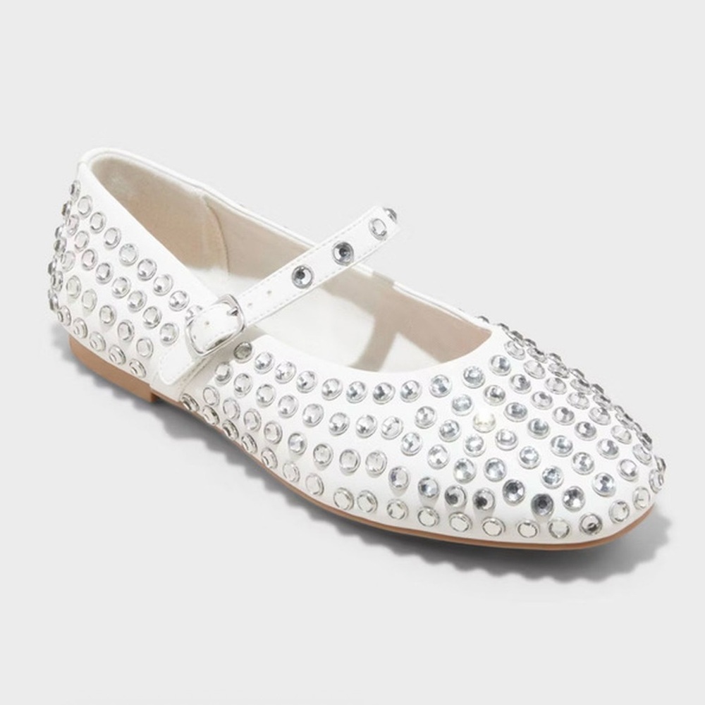 A New Day White Studded Flats